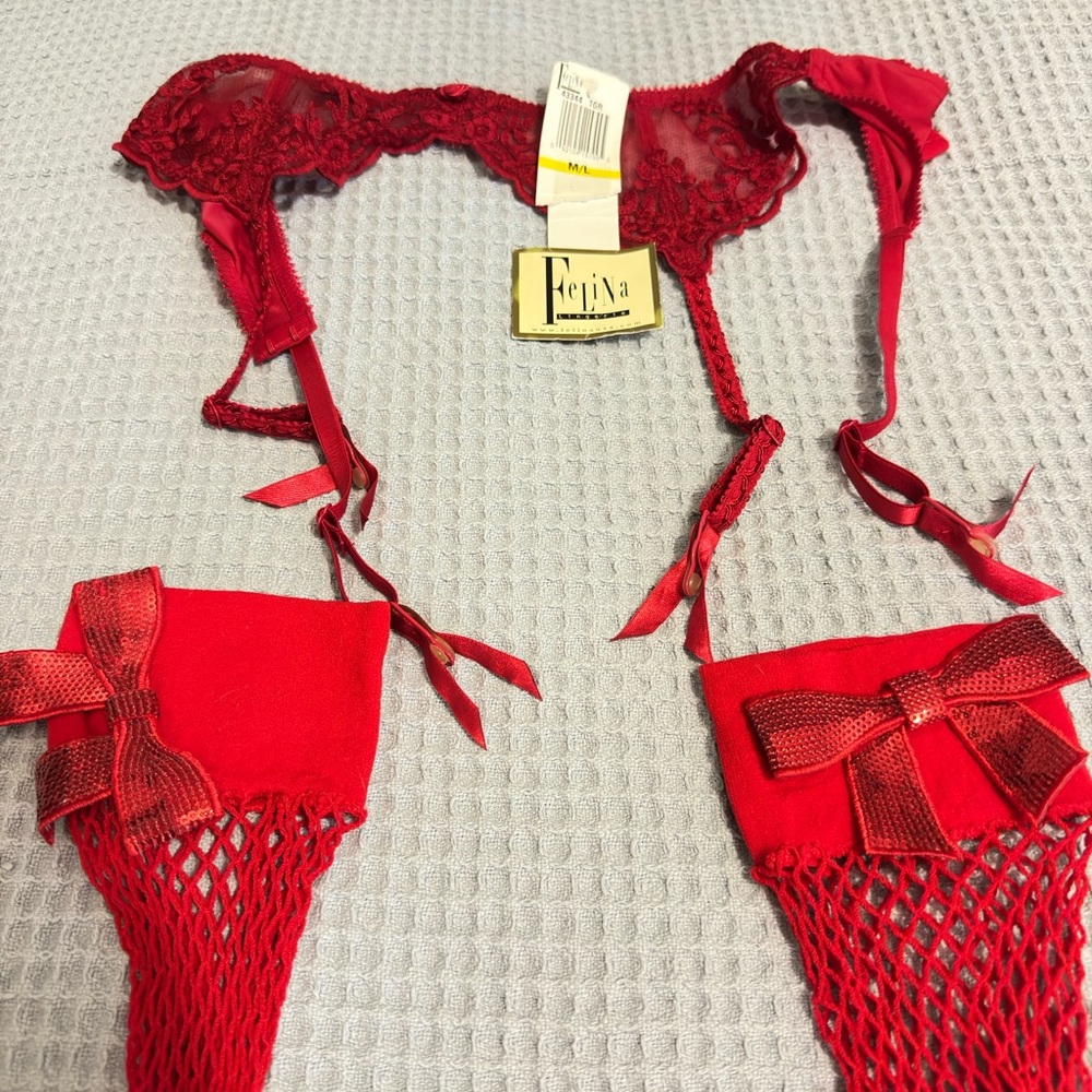 Felina Scarlet Lace Garter Belt - Picture 5 of 7